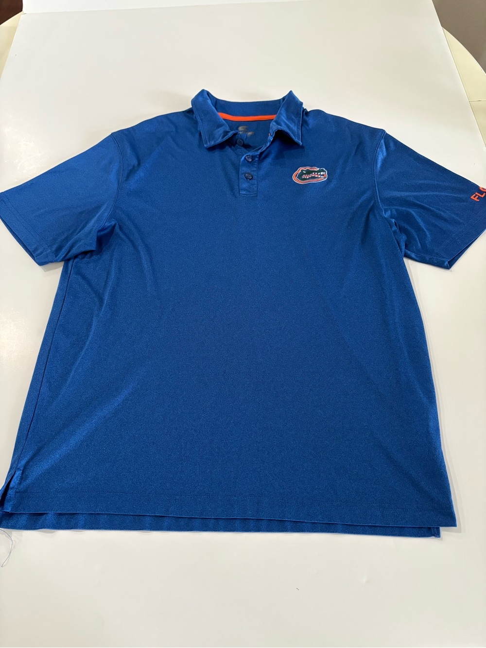 Colosseum Royal Blue Polo with Florida Gators Orange Trim and Chest Logo